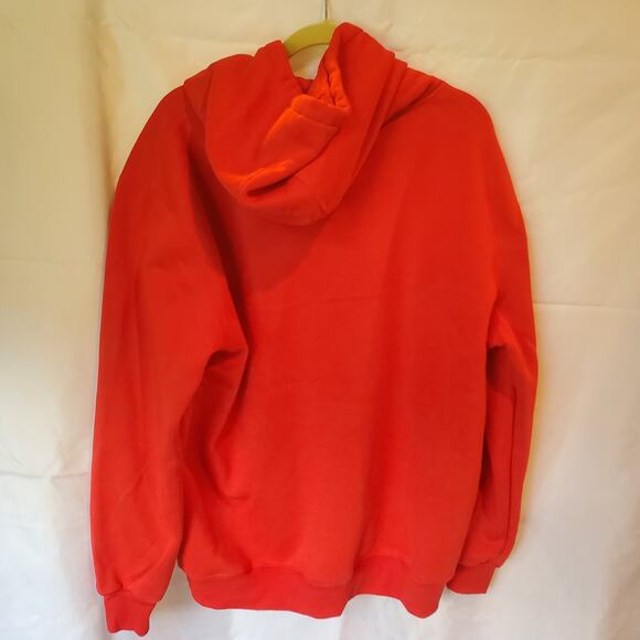 Thunderbolt Locks Hoodie Red Safe Travels Van Life Graphic Pullover Sweatshirt - Picture 3 of 8